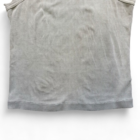 Citizens Of Humanity Ribbed Tank Top - Light Gray - Picture 5 of 7